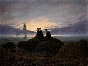 Caspar David Friedrich Moonrise by the Sea oil painting reproduction